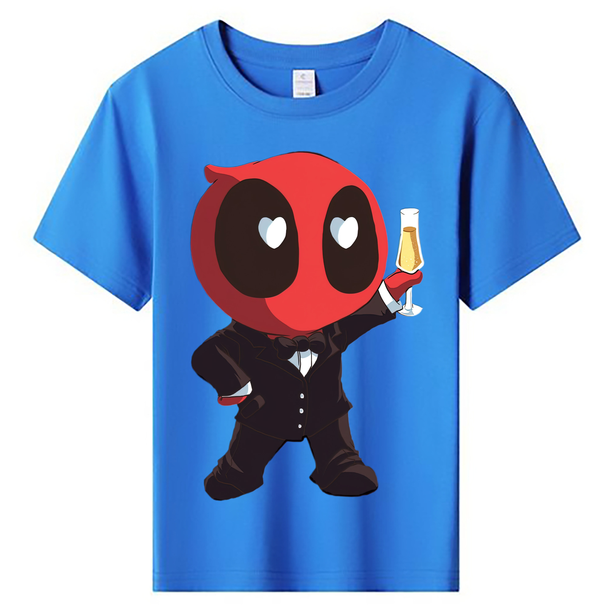 （画像用） Deadpool デッドプール 綿100％キッズTシャツ（フロントプリント）